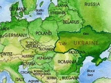 Lviv Map, Ukraine